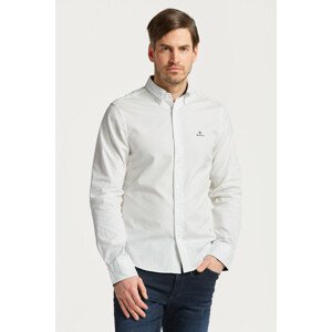 KOŠEĽA GANT D1. SLIM MICRO PRINT OXFORD SHIRT biela S