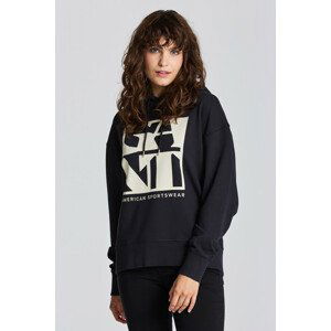 MIKINA GANT D1. QUADRAT LOGO HOODIE čierna XS