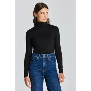 ROLÁK GANT D1. JERSEY LS TURTLENECK čierna S