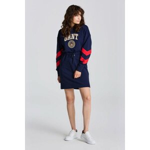 ŠATY GANT D1. CREST SHIELD HOODIE DRESS modrá XS