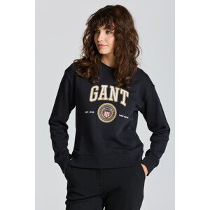 MIKINA GANT D1. CREST SHIELD C-NECK SWEAT čierna M