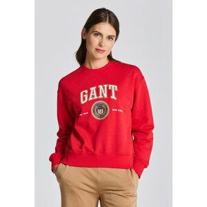 MIKINA GANT D1. CREST SHIELD C-NECK SWEAT červená XL