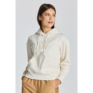 MIKINA GANT D2. TONAL HOODIE biela M