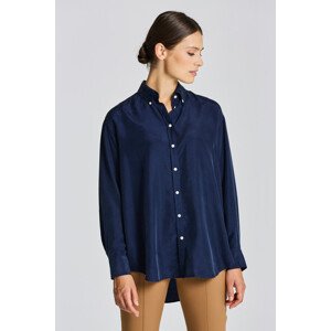 KOŠEĽA GANT RELAXED SILK SHIRT modrá 32