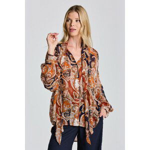 KOŠEĽA GANT D2. PAISLEY BOW BLOUSE oranžová 32