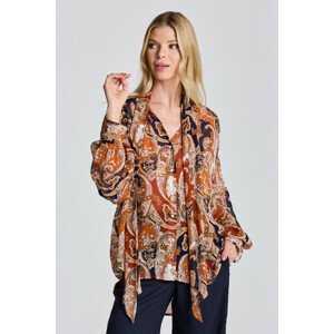 KOŠEĽA GANT D2. PAISLEY BOW BLOUSE oranžová 34