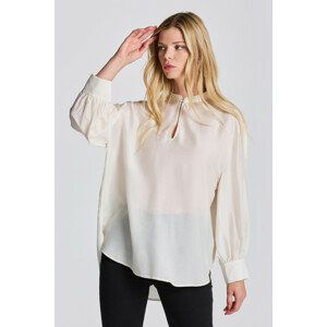 KOŠEĽA GANT D2. LYOCELL SILK POP OVER BLOUSE biela 38