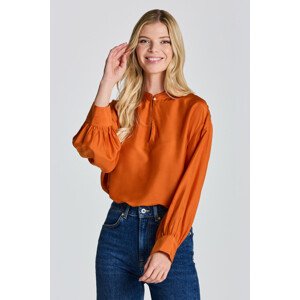 KOŠEĽA GANT D2. LYOCELL SILK POP OVER BLOUSE oranžová 38