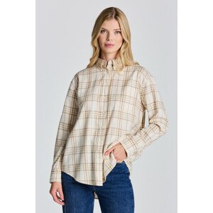 KOŠEĽA GANT D2. RELAXED CHECK FLANNEL SHIRT biela 32