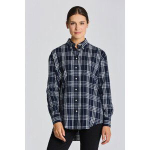 KOŠEĽA GANT D2. RELAXED CHECK FLANNEL SHIRT modrá 40