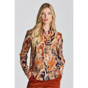 KOŠEĽA GANT D2. REG PAISLEY COTTON SILK SHIRT oranžová 32