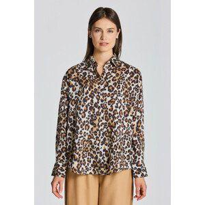 KOŠEĽA GANT D2. RELAXED LEOPARD MODAL SHIRT hnedá 46