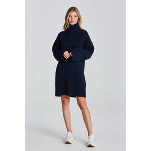 ŠATY GANT D1. LOUNGE ROLLNECK DRESS modrá XS