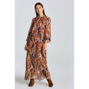 ŠATY GANT D2. PAISLEY FLOUNCE MAXI DRESS oranžová 32