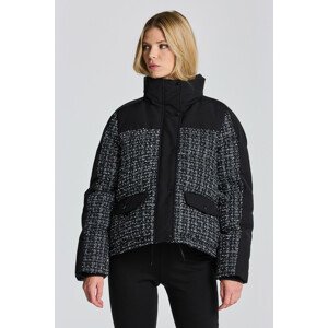 BUNDA GANT D1. TWEED DOWN JACKET čierna XS