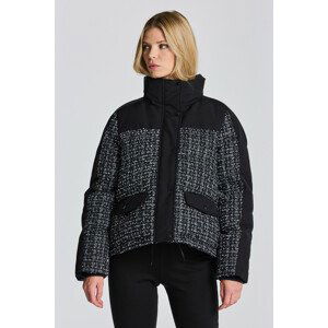 BUNDA GANT D1. TWEED DOWN JACKET čierna L