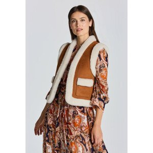 VESTA GANT D2. SHEARLING VEST oranžová M