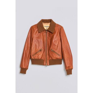 BUNDA GANT W. LEATHER JACKET hnedá XS