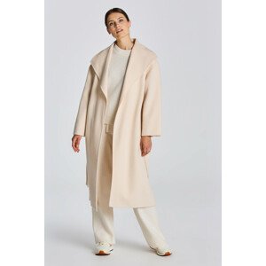 KABÁT GANT D1. HANDSTITCHED BELTED COAT biela S