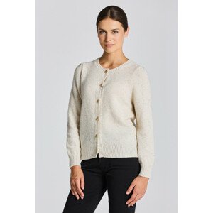 SVETER GANT D2. SPARKLING C-NECK CARDIGAN biela M