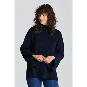 SVETER GANT D1. RIB MOCK NECK SWEATER modrá XS