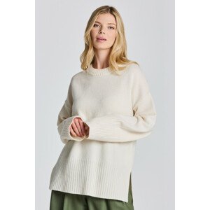 SVETER GANT D1. LOUNGE C-NECK SWEATER biela M