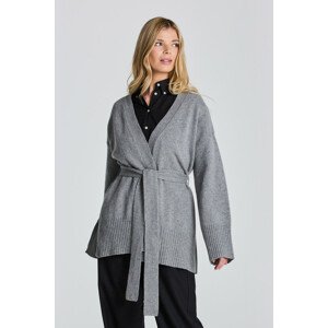 SVETER GANT D1. LOUNGE WRAP CARDIGAN šedá L