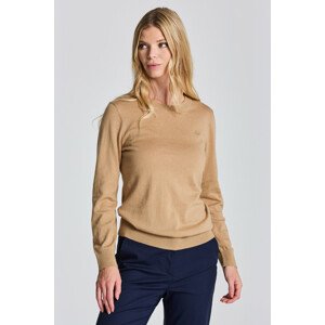 SVETER GANT D1. COTTON CASHMERE C-NECK hnedá S