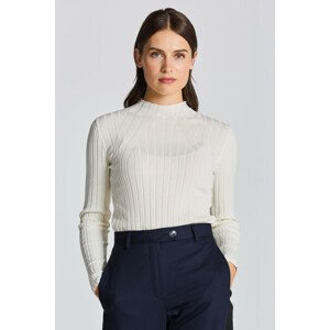 SVETER GANT D1. RIBBED KNITTED TOP biela M