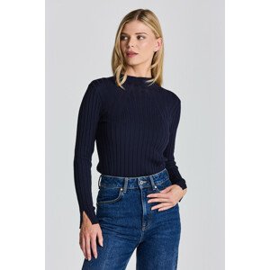 SVETER GANT D1. RIBBED KNITTED TOP modrá XS