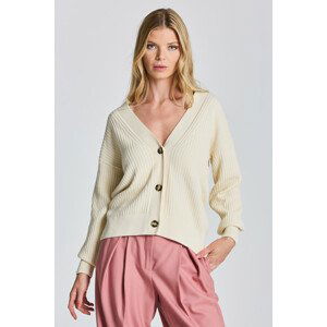 SVETER GANT D1. COTTON RIB CARDIGAN hnedá XS