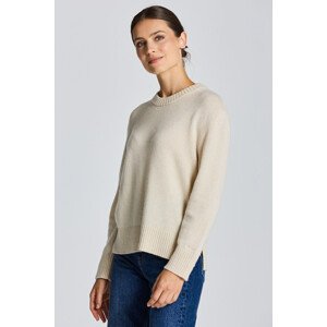 SVETER GANT D1. CASHMERE C-NECK biela XS