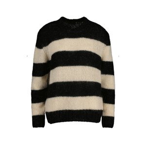 SVETER GANT D1. MOHAIR STRIPED C-NECK čierna S