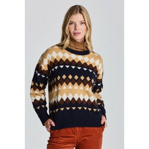 SVETER GANT D2. FAIRISLE C-NECK modrá XXL