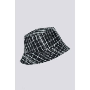 KLOBÚK GANT D1. TWEED BUCKET HAT čierna S/M