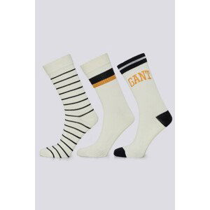 PONOŽKY GANT D1. SOCKS 3-PACK biela 36/38