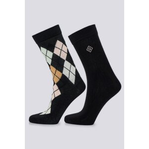 PONOŽKY GANT D1. ARGYLE SOCKS 2-PACK čierna 36/38