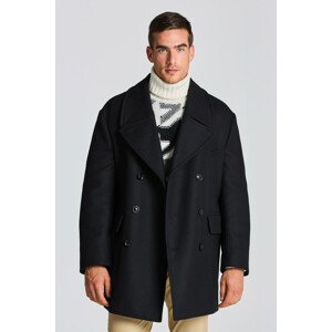 BUNDA GANT D1. OVERSIZED WOOL PEACOAT čierna S