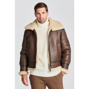 BUNDA GANT D2. SHEARLING JACKET hnedá M