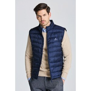 VESTA GANT D1. MIXED MEDIA LIGHT PADDED GILET modrá S