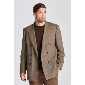 SAKO GANT D2. HOUNDSTOOTH CHECK SUIT BLAZER RICH BROWN