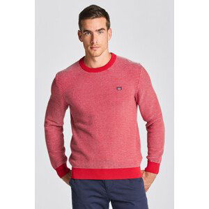 SVETER GANT D1. LIGHT TEXTURE C-NECK červená XXL