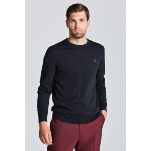 SVETER GANT COTTON CASHMERE C-NECK čierna L