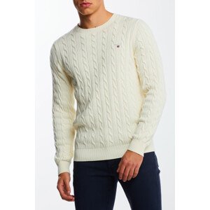 SVETER GANT COTTON CABLE C-NECK hnedá M