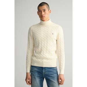 ROLÁK GANT COTTON CABLE TURTLE NECK hnedá XXL