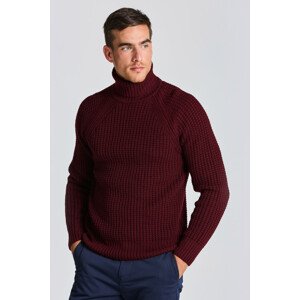 ROLÁK GANT D2. TEXTURED ROLL NECK červená XL