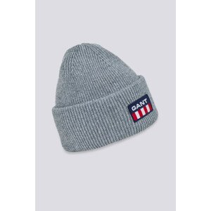 ČAPICA GANT UNISEX. RETRO SHIELD BEANIE šedá None