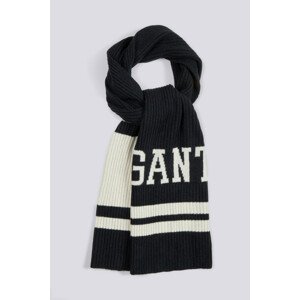 ŠÁL GANT D1. STRIPED WOOL COLLEGIATE SCARF čierna None