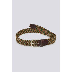 OPASOK GANT D1. PATTERNED ELASTIC BRAID BELT hnedá 105