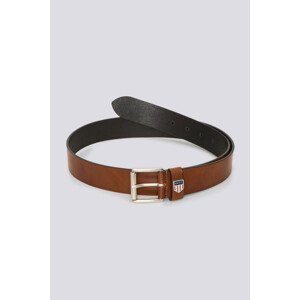 OPASOK GANT D1. RETRO SHIELD LEATHER BELT hnedá 80